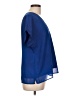 DKNY 100% Polyester Blue Short Sleeve Blouse Size L - photo 4