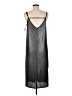 Lumiere Metallic Silver Casual Dress Size M - photo 2