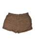 Love Tree 100% Tencel Solid Brown Khaki Shorts Size L - photo 2
