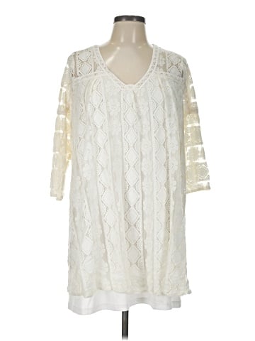 Umgee 3/4 Sleeve Blouse (view 1)