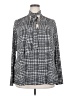 Lane Bryant Houndstooth Silver Long Sleeve Blouse Size 18 - 20 Plus - photo 1