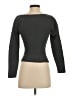 Babaton Gray Long Sleeve Top Size S - photo 2