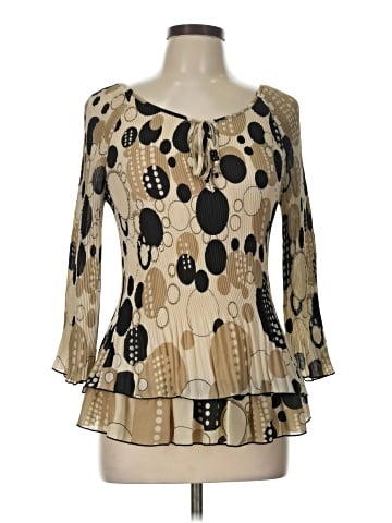 Signature by Larry Levine 3/4 Sleeve Blouse (view 1)