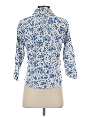 Talbots 3/4 Sleeve Button-Down Shirt (view 2)
