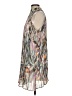 Everly 100% Polyester Graphic Gray Cocktail Dress Size S - photo 5