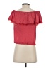Splendid Red Short Sleeve Top Size S - photo 2
