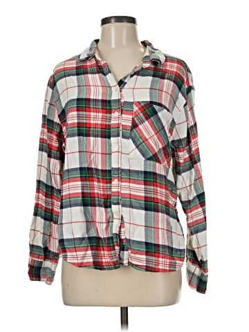 Aerie Long Sleeve Button-Down Shirt (view 1)