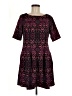 Gabby Skye Print Black Casual Dress Size 8 (petite) - photo 1