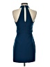 Halston Solid Blue Cocktail Dress Size 0 - photo 2