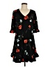CeCe Floral Black Casual Dress Size M - photo 1