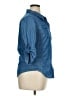 cavalini Blue 3/4 Sleeve Button-Down Shirt Size XL - photo 4