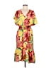 Mlle Gabrielle 100% Polyester Tropical Yellow Cocktail Dress Size M - photo 1