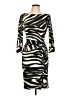 Cache Animal Print Ivory Cocktail Dress Size L - photo 1