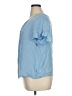 Gap 100% Rayon Blue Short Sleeve Blouse Size XL - photo 5