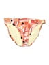 Apostrophe Print Orange Swimsuit Bottoms Size L - photo 1