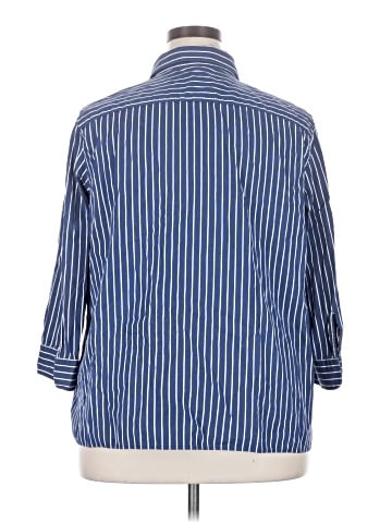 Lauren by Ralph Lauren 3/4 Sleeve Button-Down Shirt (view 2)