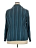 Croft & Barrow Stripes Teal Long Sleeve Blouse Size 2X - photo 2