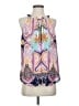 Rose + Olive Blue Sleeveless Blouse Size S - photo 1