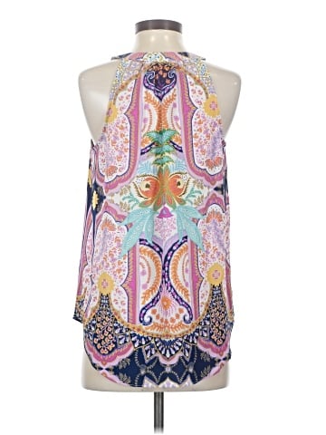 Rose + Olive Sleeveless Blouse (view 2)