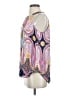 Rose + Olive Blue Sleeveless Blouse Size S - photo 5