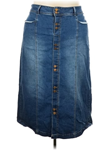 C established 1946 Denim Skirt (view 1)