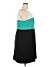 Kasper Color Block Teal Cocktail Dress Size 18 - photo 4