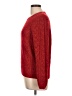 Papaya Chevron-herringbone Red Pullover Sweater Size L - photo 5