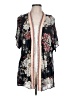 Knox Rose 100% Rayon Black Kimono Size L - photo 1