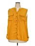 Mileage 100% Polyester Yellow Sleeveless Blouse Size 2X - photo 1