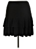 Vanity Solid Black Casual Skirt Size L - photo 2