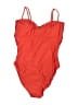 J.Crew Solid Red One Piece Swimsuit Size 10 - photo 2