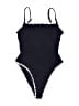 L Space Solid Black One Piece Swimsuit Size M - photo 1