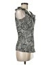 Tory Burch 100% Silk Gray Sleeveless Silk Top Size 6 - photo 4