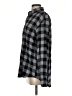 IZOD Checkered-gingham Gray Long Sleeve Button-Down Shirt Size S - photo 5
