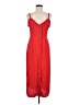 Topshop 100% Polyester Red Casual Dress Size 6 - photo 1