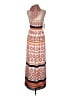 Eliza J 100% Polyester Print Orange Casual Dress Size 12 - photo 2