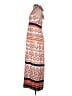 Eliza J 100% Polyester Print Orange Casual Dress Size 12 - photo 5