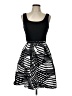 Neiman Marcus Graphic Black Cocktail Dress Size 10 - photo 1