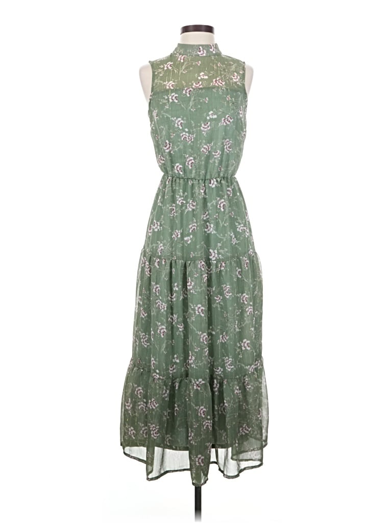 Pre-owned Lush Casual Dress In Green