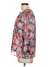 Fever Floral Gray 3/4 Sleeve Blouse Size L - photo 5