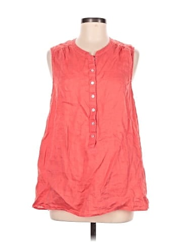 Tahari Sleeveless Button-Down Shirt (view 1)