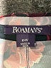 Roaman's 100% Polyester Floral Black 3/4 Sleeve Blouse Size 16W - photo 7