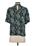 Knox Rose 100% Rayon Teal Short Sleeve Blouse Size XS - photo 2