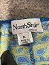 North Style Paisley Teal Casual Dress Size M - photo 7