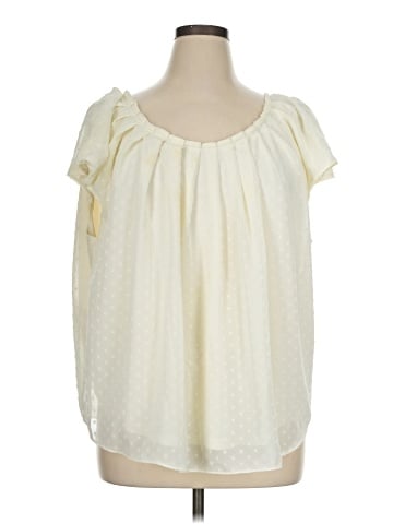LC Lauren Conrad Short Sleeve Blouse (view 1)