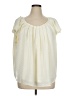 LC Lauren Conrad 100% Polyester Ivory Short Sleeve Blouse Size 1X - photo 1