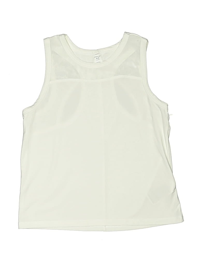 Pre-owned Active By Old Navy Kids' Sleeveless T-shirt In Ivory