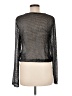 Zara Metallic Black Long Sleeve Blouse Size M - photo 2