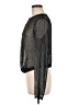 Zara Metallic Black Long Sleeve Blouse Size M - photo 5