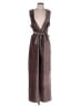 Mystree Metallic Brown Jumpsuit Size L - photo 1